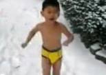 child-snow-no-clothes