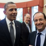 Barack Obama and French President François Hollande.