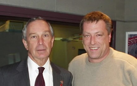 George Weber (R) with NYC Mayor Michael Bloomberg.