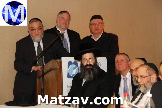 Making One's Way Through the Healthcare Maze (for Healthcare Professionals) At the podium, L to R: Rabbi Shmuel Lefkowitz, Vice President for Community Affairs for Agudath Israel of America, Rivie Schwebel and Jacob I. Friedman, Members of the Board of Chayim Aruchim and Co-Chairmen of the session. 