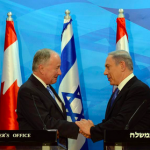 Canadian Foreign Minister Robert Nicholson and Israeli Prime Minister Benjamin Netanyahu