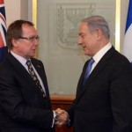 New Zealand Foreign Minister Murray McCully (left) meets with Israeli Prime Minister Benjamin Netanyahu
