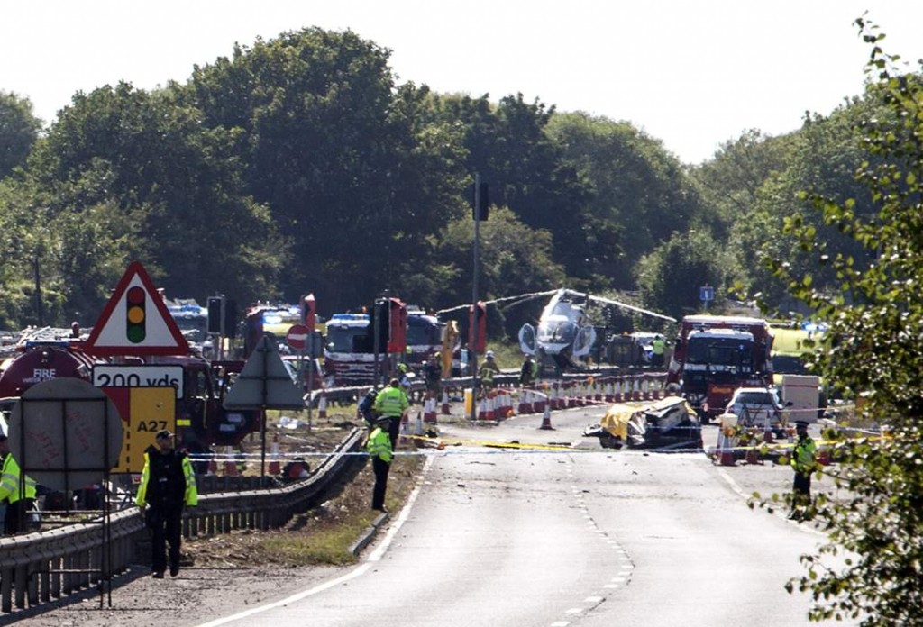 Seven killed as jet crashes at British air show