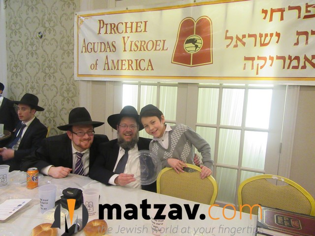 Rabbi Schwartz and Rabbi Levi with one of the Pirchim