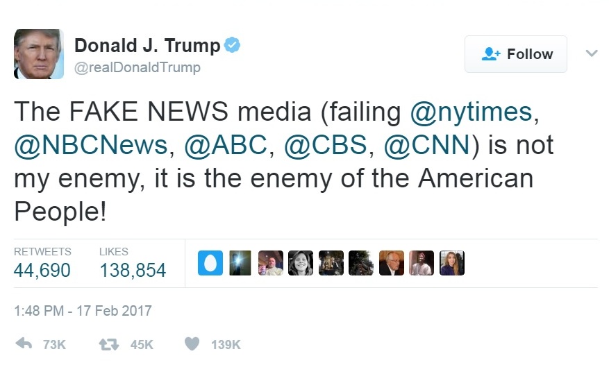 Trump: Media Is ‘Enemy of the American People’ | 0
