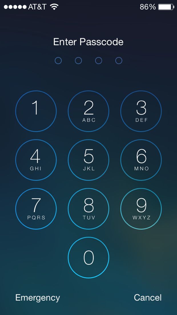 iphone password lock sequence