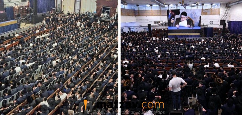 Police Order Dispersal of Kabbalas Pnei Rabo Gathering in Bnei Brak Following...