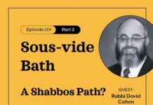 WATCH: Let’s Talk Kashrus: Sous-vide Bath – A Shabbos Path?