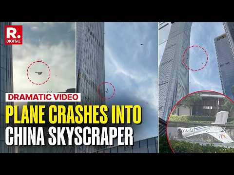 Plane Crashes Into 1,700ft Skyscraper in Beijing Before Plummeting to Ground
