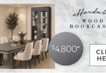 Affordable Wood Bookcases: Expandable Dining Room Tables Now Available, Up to 16 ft