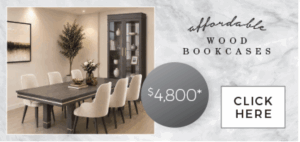 Affordable Wood Bookcases: Expandable Dining Room Tables Now Available, Up to 16 ft