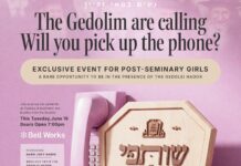 Attention Post-Seminary Girls! Now Is Your Chance To Bask In The Presence Of The Gedolei Hador!