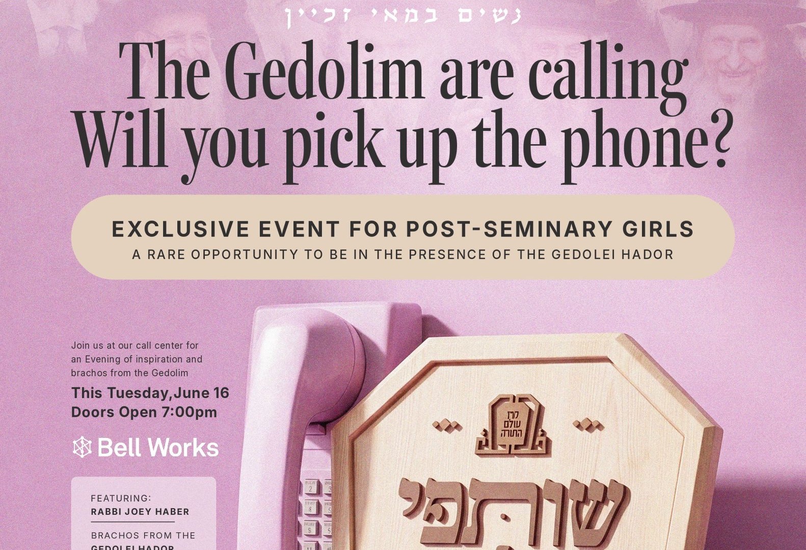 Attention Post-Seminary Girls! Now Is Your Chance To Bask In The Presence Of...