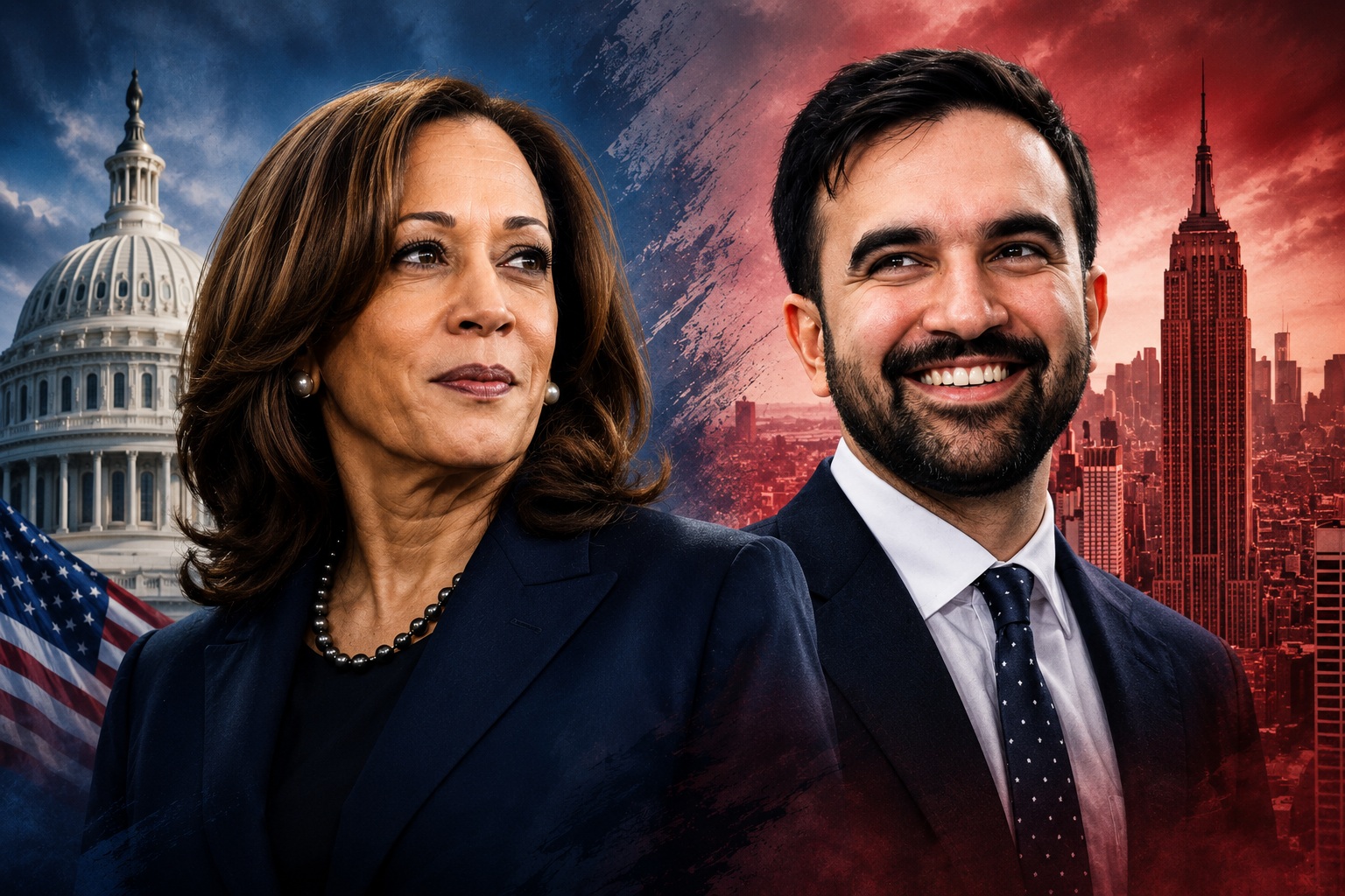 TWO PEAS: Kamala Harris Cozying Up to NYC Mayor Mamdani