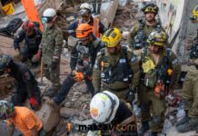 First Images: IDF Troops Work Through Earthquake Rubble in Colombia