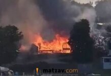 Inferno Tears Through Mordy’s Shtiebel in Lakewood as Firefighters Battle Massive Blaze