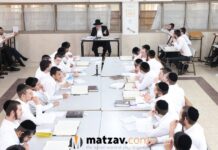 Photos: The Start of the New Zeman at Yeshivas Slabodka in Bnei Brak