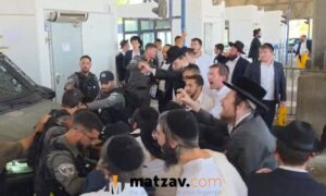 Chareidi Draft Evader Arrested in Allegedly Stolen Car; Protesters Block Route 443