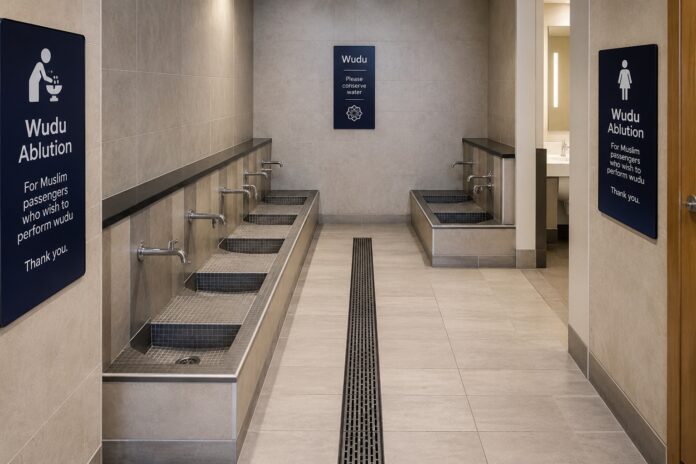 foot wash station