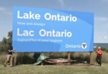 Canada Digs In Against Trump’s ‘Lake America’ as Ontario Premier Unveils Massive ‘Lake Ontario’ Sign