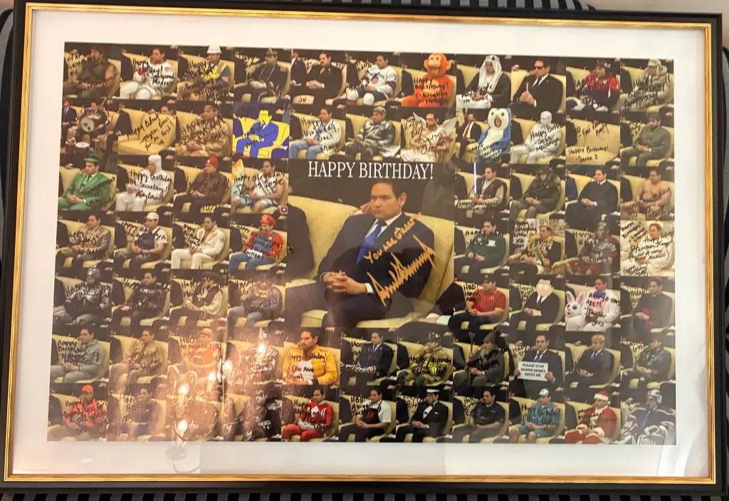 White House Gives Marco Rubio Epic 68-Image Collage of His Own Viral Meme for...