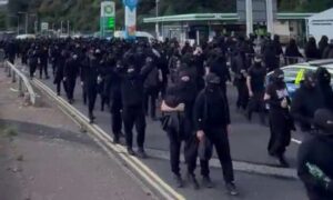 Masked Anti-Immigration Protesters Block Port of Dover, Bringing Traffic to a Standstill