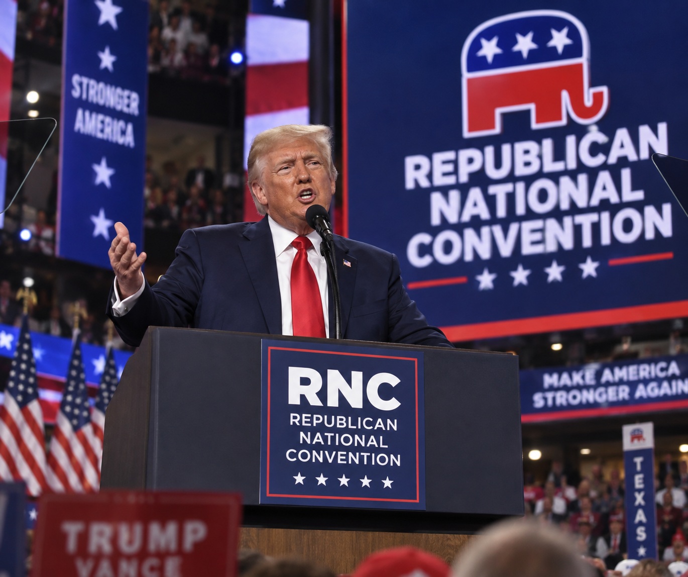 Trump to Take Stage Both Nights at GOP’s First-Ever Midterm Convention in Dallas